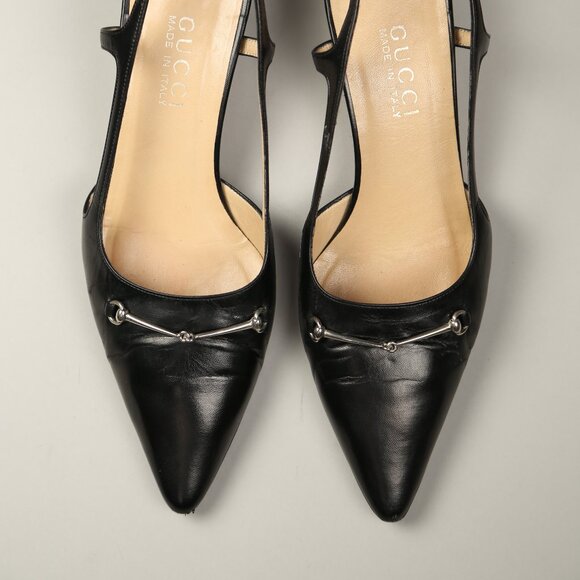 GUCCI Black Slingbacks - Picture 2 of 7